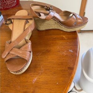 COPY - Franco Sarto Dalton wedge platform espadrilles strappy sandals size 9.5